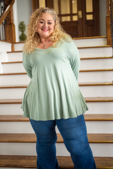 Swing V-Neck Tunic Top