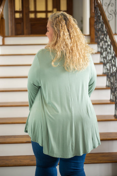 Swing V-Neck Tunic Top